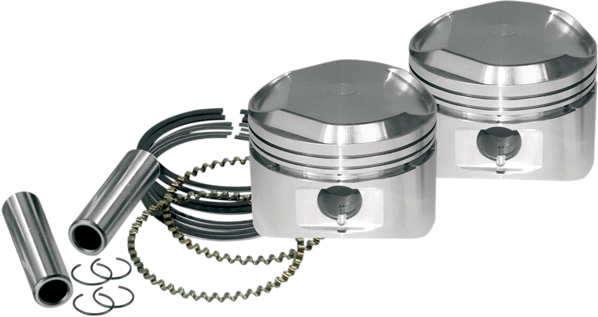 S&S CYCLE Piston Kit for S&S Motors - Piston Kit / for S&S Super Stock® Cylinder Heads / XL 1200 / Standard 0910-0009