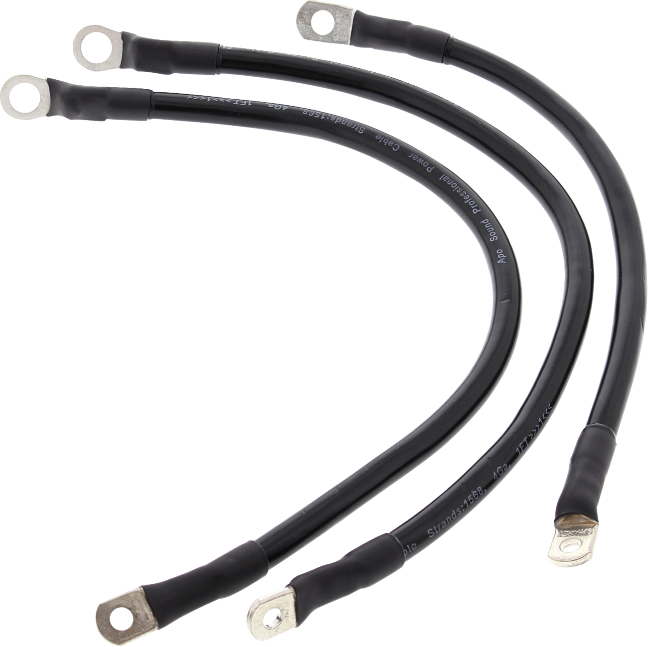 ALL BALLS Battery Cable Kit - Black 2113-1000