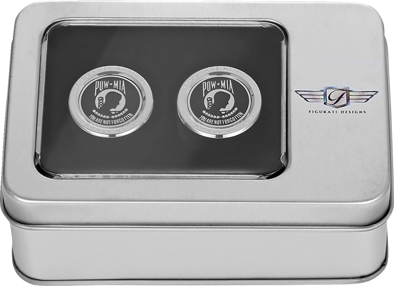 FIGURATI DESIGNS Docking Covers - POW MIA / Short / Silver 3550-0337