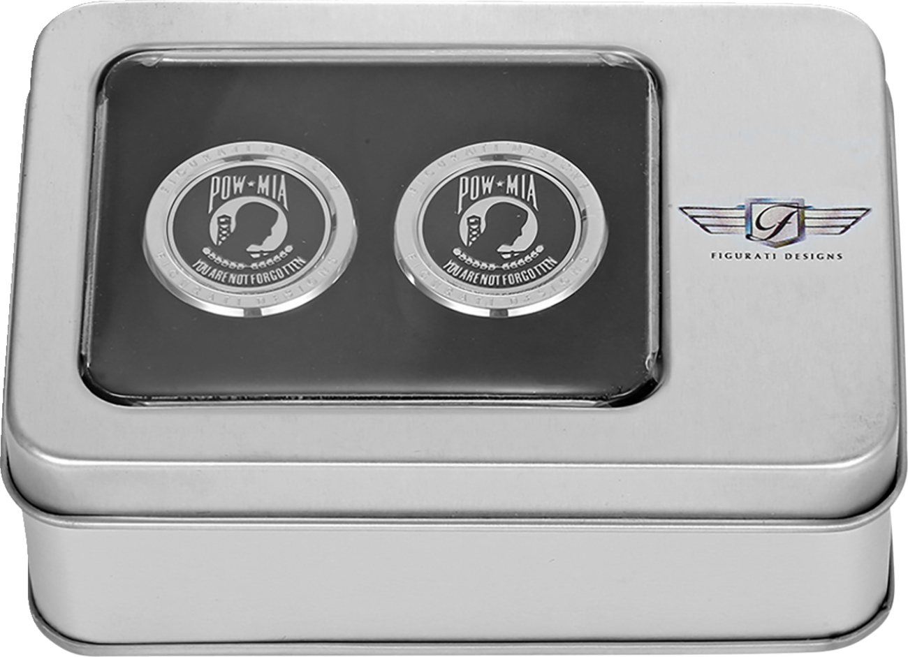 FIGURATI DESIGNS Docking Covers - POW MIA / Silver 3550-0361