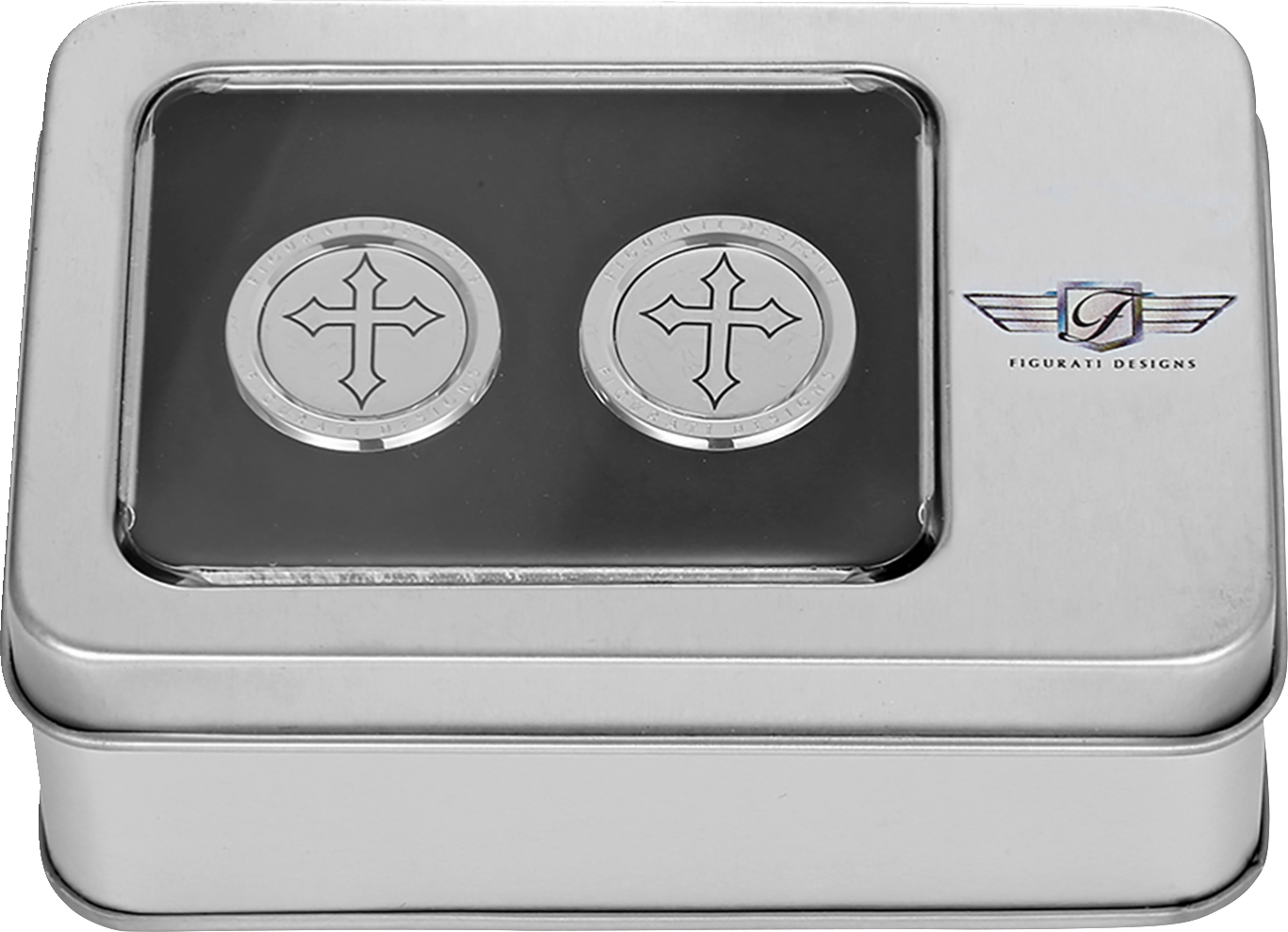 FIGURATI DESIGNS Docking Covers - Short / Cross / Silver 3550-0335