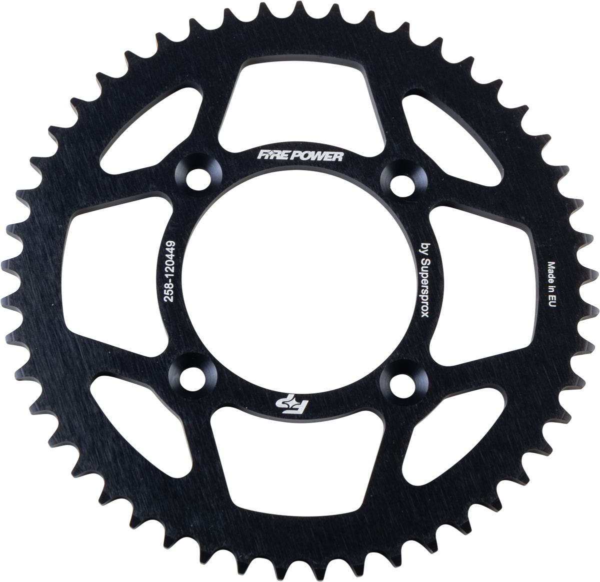 FIRE POWER Aluminum Rear Sprocket - FPA-1204-49-BLK