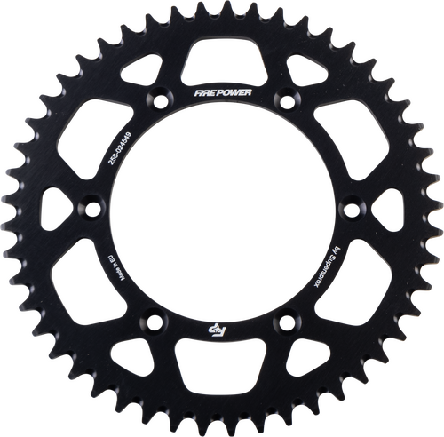 FIRE POWER Aluminum Rear Sprocket - FPA-245-49-BLK