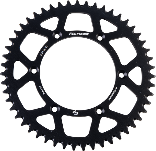FIRE POWER Aluminum Rear Sprocket - FPA-245-51-BLK