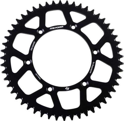 FIRE POWER Aluminum Rear Sprocket - FPA-245-52-BLK