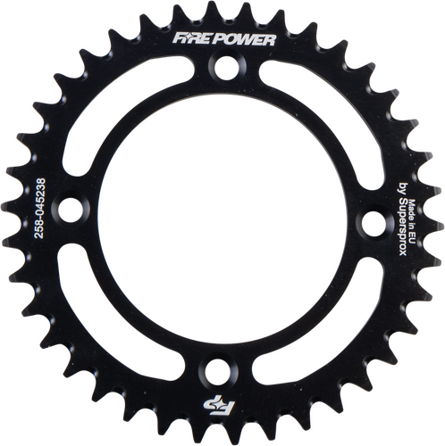 FIRE POWER Aluminum Rear Sprocket - FPA-452-38-BLK