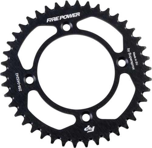 FIRE POWER Aluminum Rear Sprocket - FPA-452-42-BLK