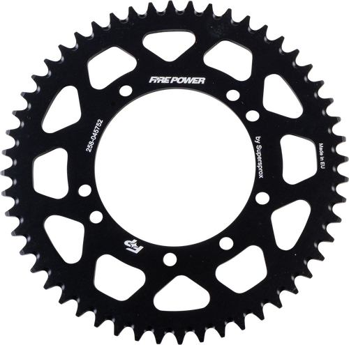 FIRE POWER Aluminum Rear Sprocket - FPA-457-52-BLK