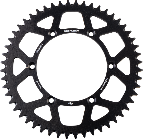 FIRE POWER Aluminum Rear Sprocket - FPA-460-52-BLK