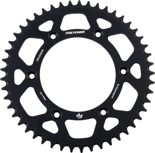 FIRE POWER Aluminum Rear Sprocket - FPA-8000-49-BLK