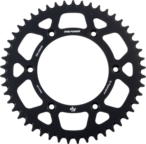 FIRE POWER Aluminum Rear Sprocket - FPA-990-49-BLK