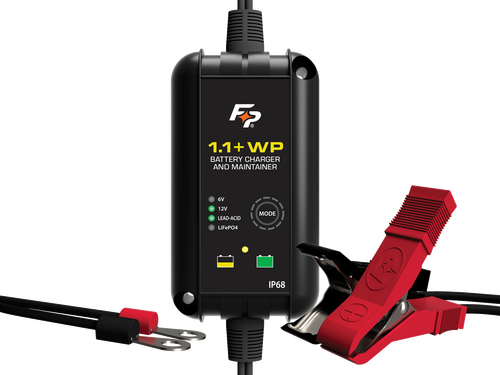 FIRE POWER BATTERY CHARGER IP68 WATERPROOF 6V/12V 1.1A - 030-0026-07