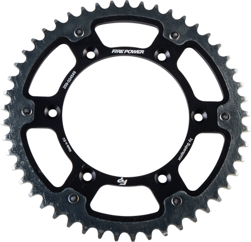 FIRE POWER Hybrid Rear Sprocket - FPH-245-49-BLK