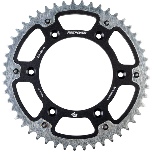 FIRE POWER Hybrid Rear Sprocket - FPH-8000-49-BLK