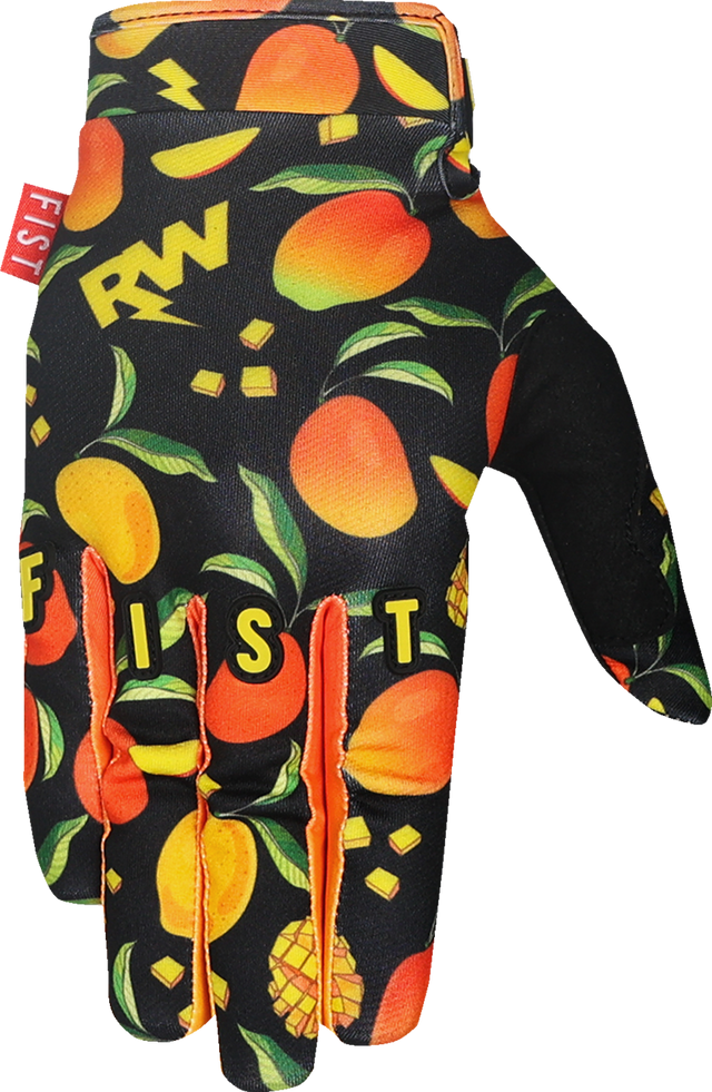 FIST HANDWEAR Youth Strapped R-Willy Red Label Mango Madness Gloves (Ages 8-14)