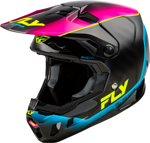 FLY RACING FORMULA CC UNDERGLOW HELMET BLACK/PINK/BLUE SM