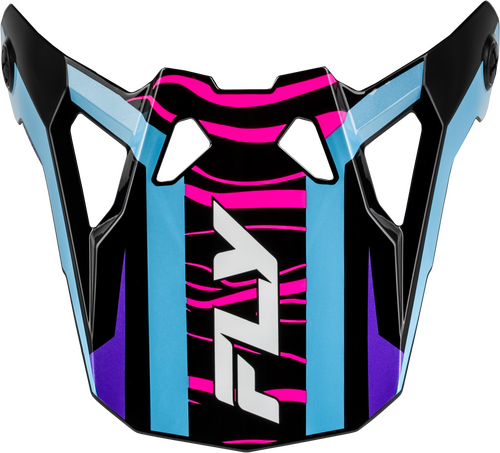 FLY RACING FORMULA CP CHARGE VISOR BLACK/PURPLE/PINK/BLUE YL-LG - 73-0063VS