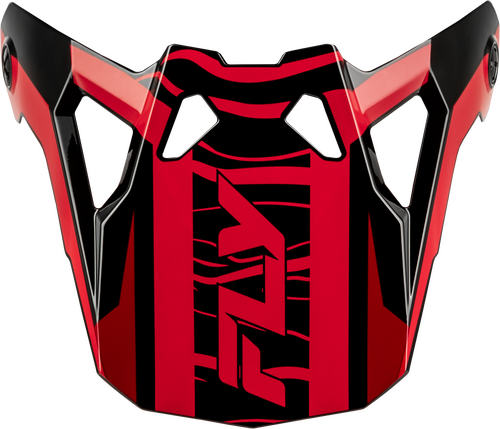 FLY RACING FORMULA CP CHARGE VISOR BLACK/RED XL-2X - 73-0061VX