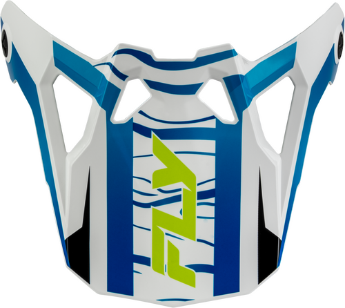FLY RACING FORMULA CP CHARGE VISOR WHITE/BLUE/BLACK XL-2X - 73-0062VX