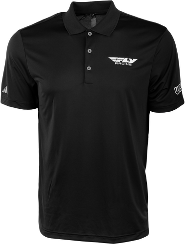 FLY RACING POLO BLACK/WHITE 2X