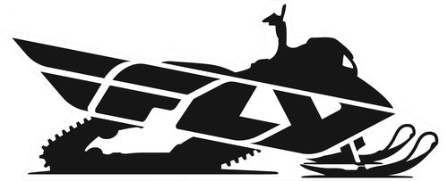 FLY RACING Snow Sticker - FLY SNOW 45" TRAILER