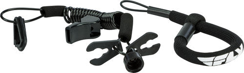 FLY RACING Ultra Cord Floating Tethercord/Lanyard - FUJL-2389-BLK