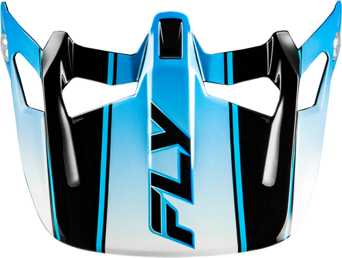 FLY RACING WERX-R CARBON FLOW VISOR BLACK/BLUE/WHITE - 73-9232V