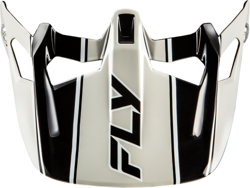 FLY RACING WERX-R CARBON FLOW VISOR BLACK/GREY - 73-9230V