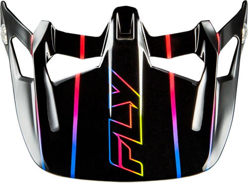 FLY RACING WERX-R CARBON FLOW VISOR BLACK/MULTI - 73-9233V
