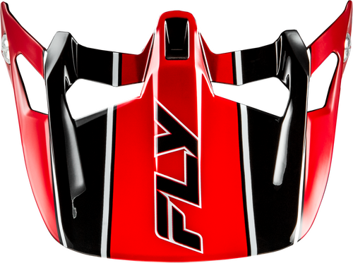FLY RACING WERX-R CARBON FLOW VISOR BLACK/RED - 73-9231V