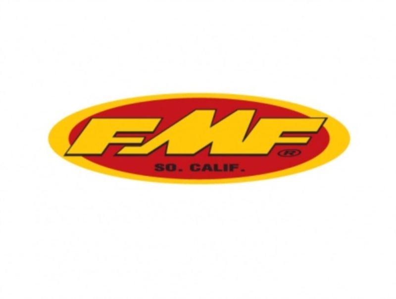 FMF Racing 23In Oval Trailer Sticker (New Yel/Red) (10 Pack) - 012495