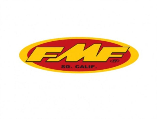 FMF Racing 23In Oval Trailer Sticker (New Yel/Red) (10 Pack) - 012495