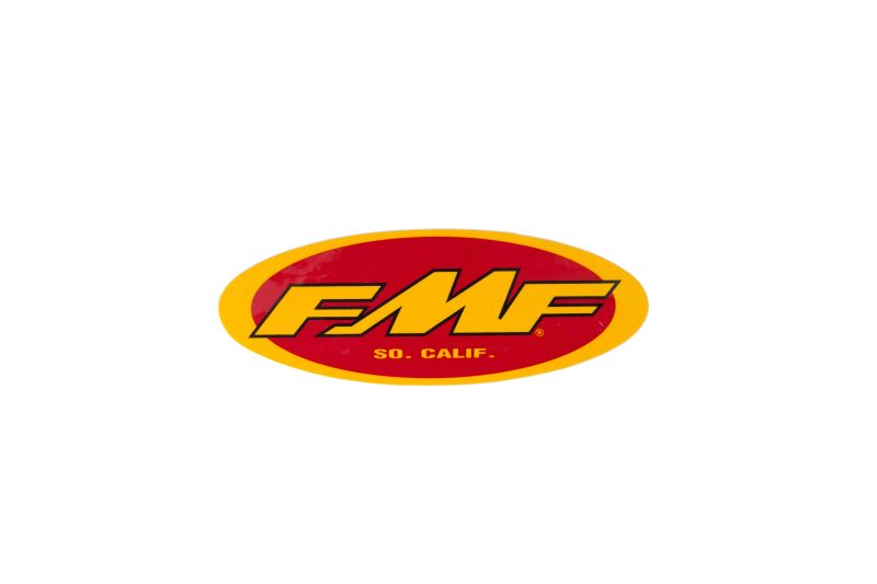 FMF Racing 5In Oval Sticker (Yel/Red) (Individual) - 010592