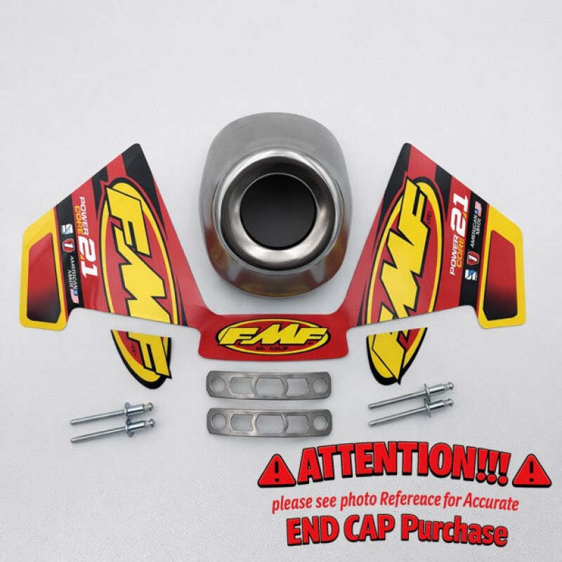 FMF Racing P-CORE 2.1 REPLACEMENT SLASH CUT S/S REAR CONE CAP-1.145 inch - 020527