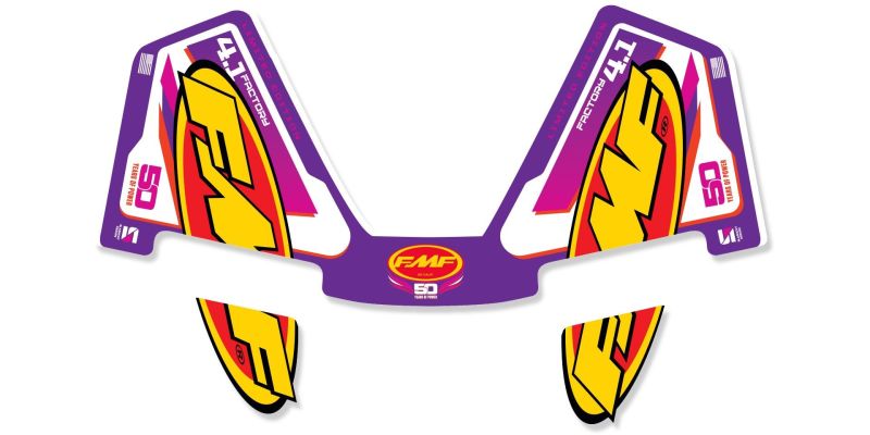 FMF Racing Retro Yamaha Factory 4.1 RCT Replacement Wrap Decal - 014855