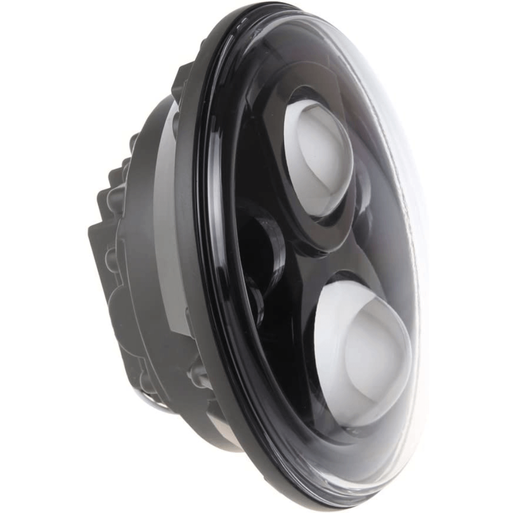 Eagle Lights 7" LED Headlight for Harley-Davidson® and Indian® Motorcycles - Black / Generation II