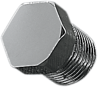 GARDNER-WESTCOTT Chrome Hex Drain Plug - 1/8" NPT Hex Plug / Chrome DS-245262