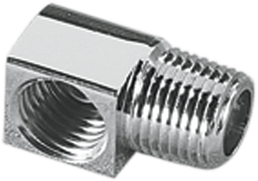 GARDNER-WESTCOTT Master Cylinder Elbow Fitting - Male Elbow / 3/16" x 1/8" / Chrome DS-245256