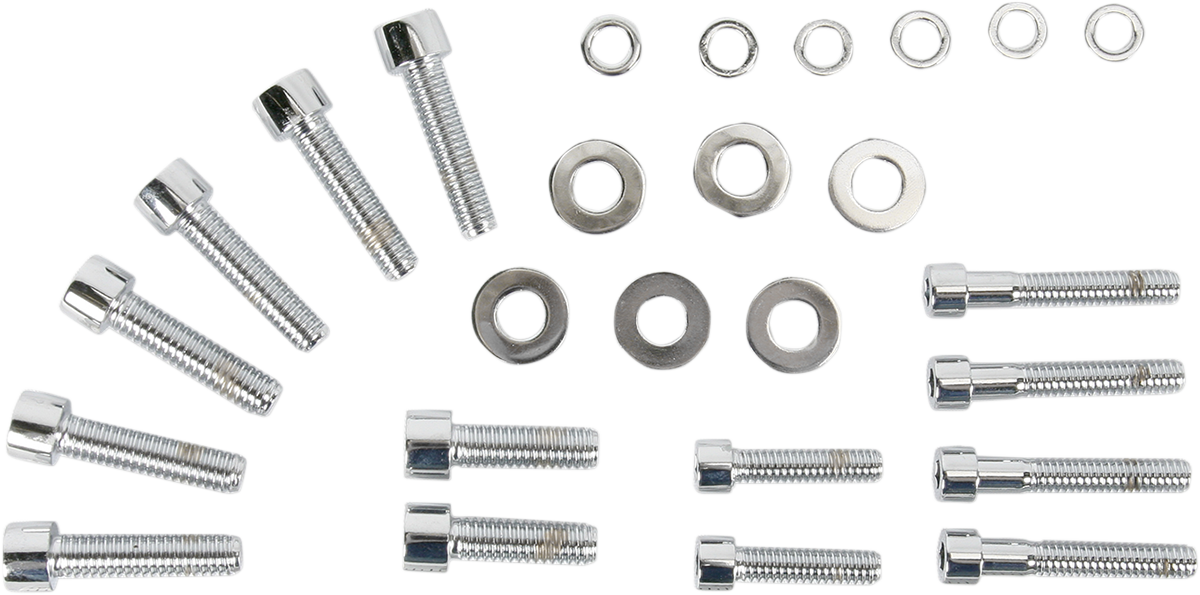 GARDNER-WESTCOTT Transmission Side Cover Bolt Kit - Bolt Kit / Transmission Side Cover / Socket-Head / Chrome 2401-0277