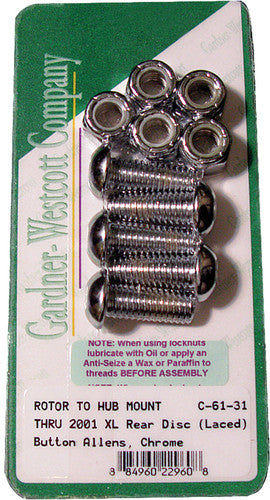 GARDNERWESTCOTT Brake Rotor Bolts - C-61-31