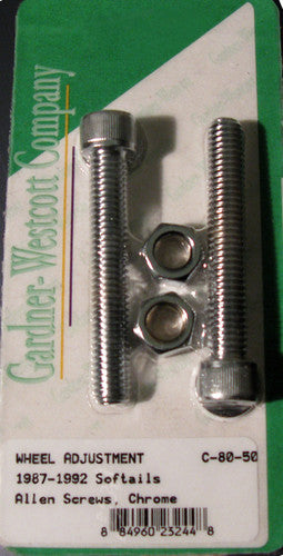 GARDNERWESTCOTT Rear Wheel Adjustment Bolts - C-80-50