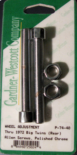 GARDNERWESTCOTT Rear Wheel Adjustment Bolts - P-74-40