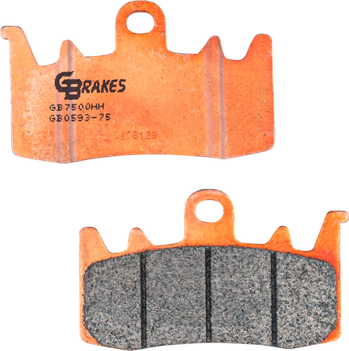 GBRAKES BRAKE PADS SINTERED CERAMIC - GB0593-75