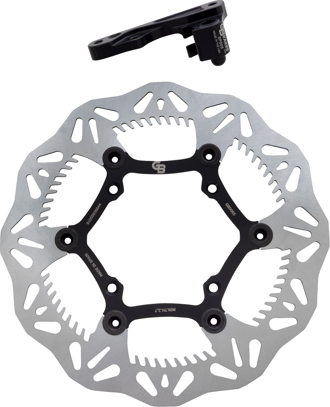 GBRAKES Wave® Brake Rotor Kit With Bracket