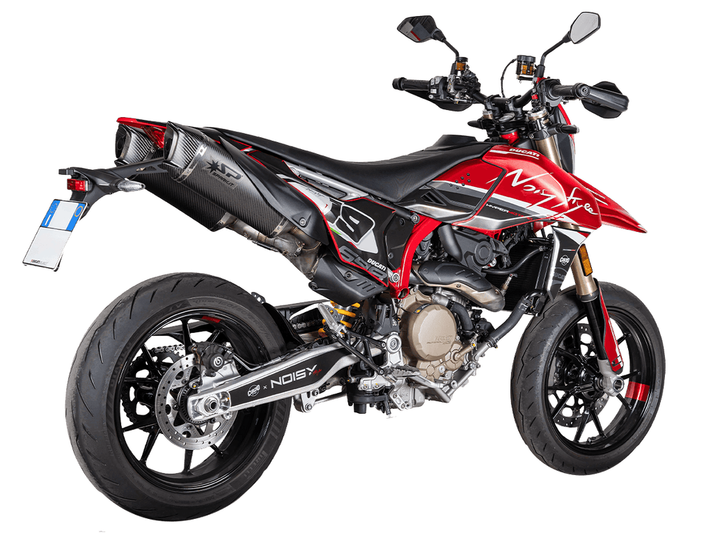 Spark Ducati Hypermotard 698 "Double Force Evo Carbon" Slip-On Exhaust (2024-2026)