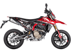 Spark Ducati Hypermotard 698 "Double Konix Evo Dark" Slip-On Exhaust (2024-2026)