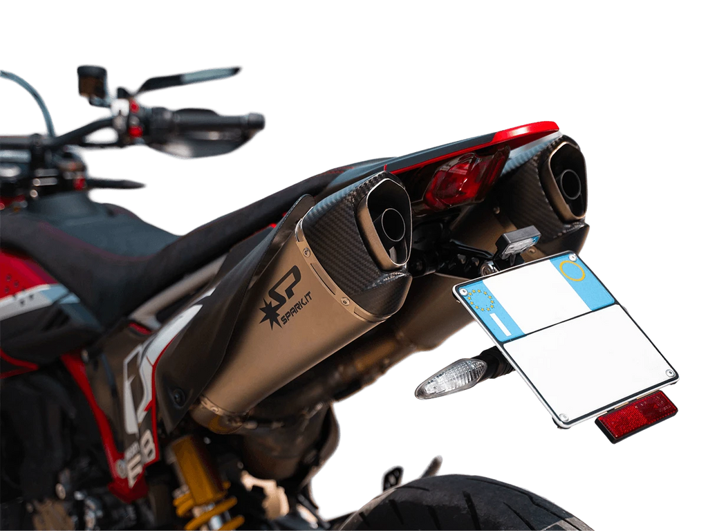 Spark Ducati Hypermotard 698 "Double Konix Evo Dark" Slip-On Exhaust (2024-2026)