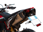 Spark Ducati Hypermotard 698 "Double Konix Evo Dark" Slip-On Exhaust (2024-2026)