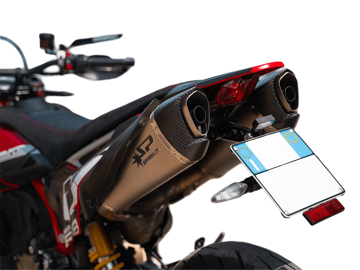 Spark Ducati Hypermotard 698 "Double Konix Evo Dark" Slip-On Exhaust (2024-2026)