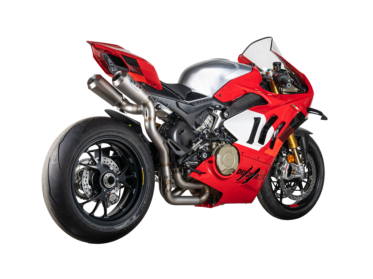 Spark Ducati Panigale V4 S/R Streetfighter "Double GP" Titanium Semi-Full Exhaust System (SingleArm Rear) (Panigale V4 2018-2024 / Streetfighter V4 2020-2024)